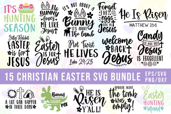 Christian Easter SVG Bundle, Bible