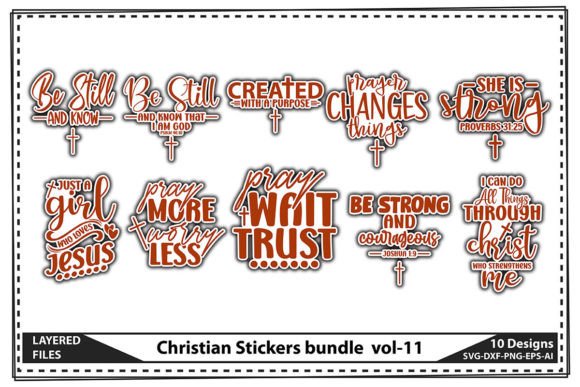 Christian Stickers Bundle Vol-11 & Crafts