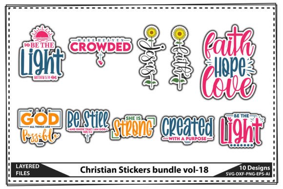 Christian Stickers Bundle Vol-18 & Crafts