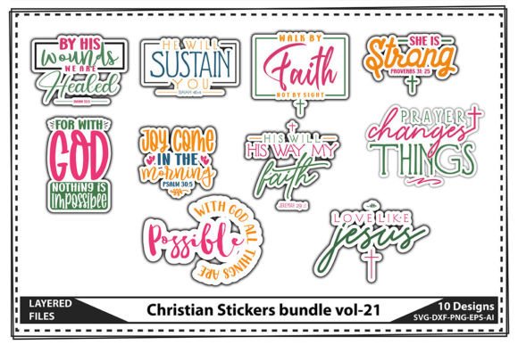 Christian Stickers Bundle Vol-21 & Crafts