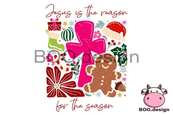 Jesus is the Reason Png, Boho Floral
