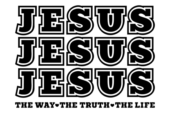 Jesus Way Truth Life Svg PNG
