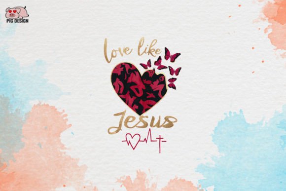 Love Like Jesus Clipart PNG Graphics and Crafts