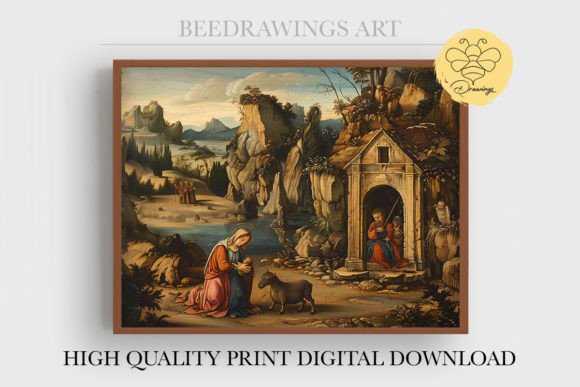 Oil Painting Jesus Wall Art 14 Illustrations