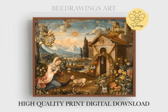 Oil Painting Jesus Wall Art 15 and Illustrations